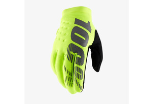 Мотоперчатки подростковые 100% Brisker Youth Glove (Fluo Yellow, S, 2021 (10016-004-04))_0