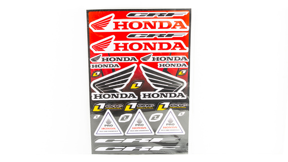 Наклейки набор D6027 Honda red pitbikemarket.ru