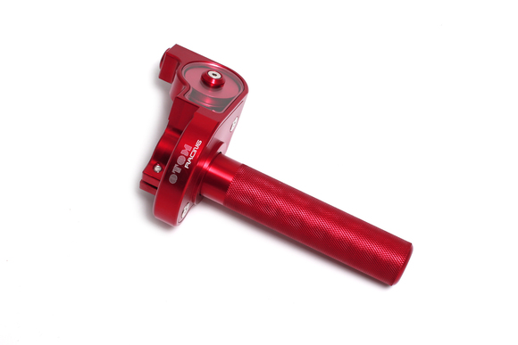 Ручка газа для эндуро мотоцикла и питбайка в сборе алюминиевая CNC красная OTOM pitbikemarket.ru