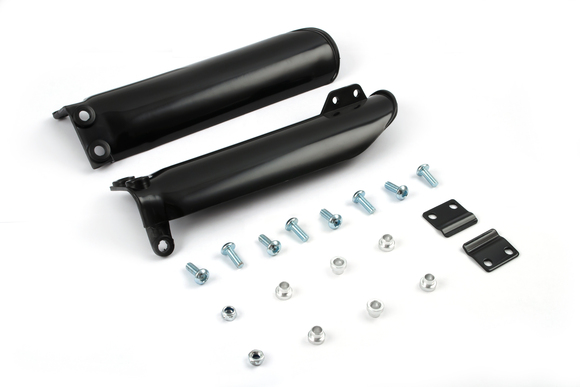 Накладки на передние амортизаторы (перья вилки) питбайка PH тип 2. черные pitbikemarket.ru