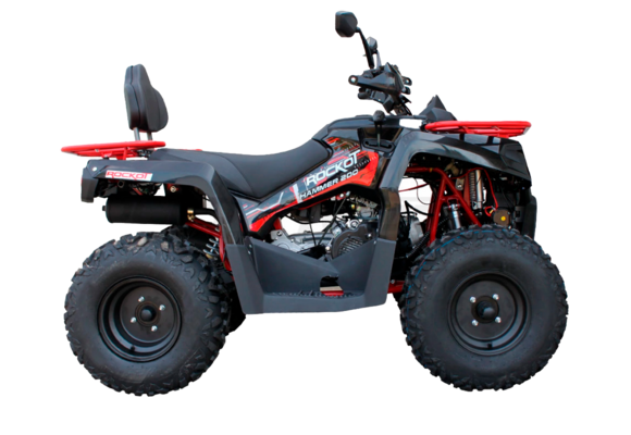 Квадроцикл ROCKOT HAMMER-200 PREMIUM Черный pitbikemarket.ru