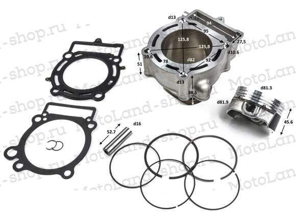 ЦПГ (поршневая) zs177 (NC300) ZS pitbikemarket.ru