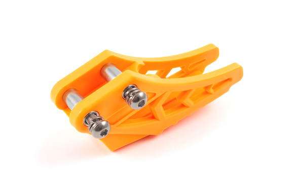 Успокоитель цепи (ловушка) для питбайка пластиковая универсальная жёлтая pitbikemarket.ru