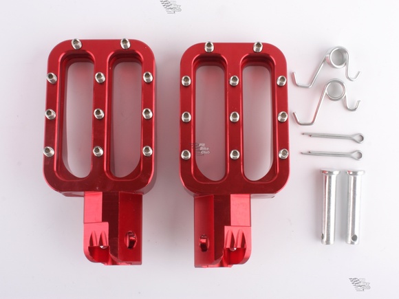 Подножки водителя CNC красные pitbikemarket.ru