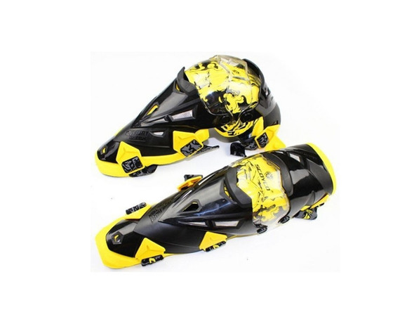 Наколенники шарнирные Scoyco K12 желтые pitbikemarket.ru