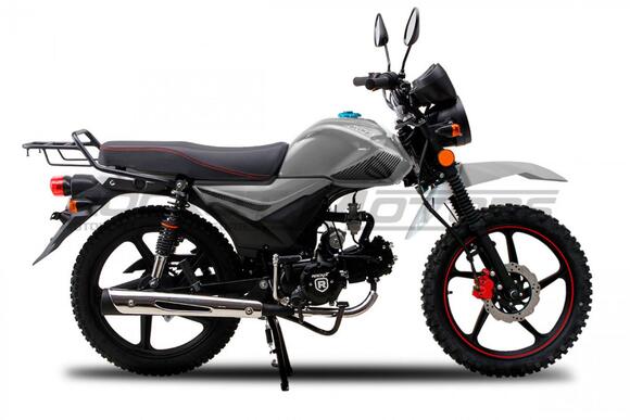 Мопед ROCKOT ALPHA OFFROAD M-12 LUX (серый металлик) pitbikemarket.ru