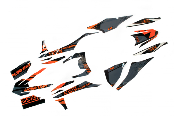 Комплект наклеек на пластик BRZ X7 (2T 150cc тип пластика KTM 2019-22) pitbikemarket.ru