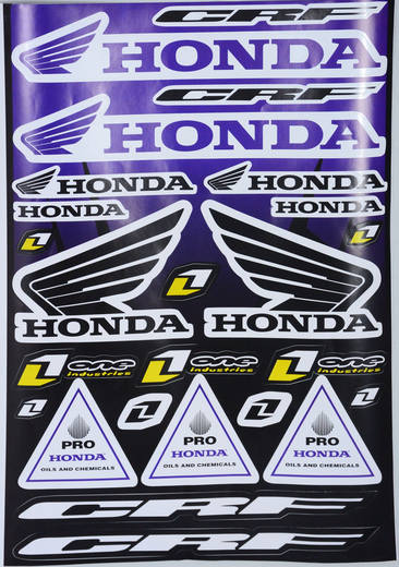 Наклейки набор D6026 Honda blue pitbikemarket.ru