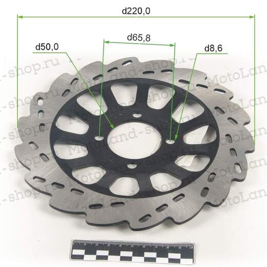 Диск тормозной передний CRF 250/KAYO K1/BSE J1/J2 (220mm) pitbikemarket.ru